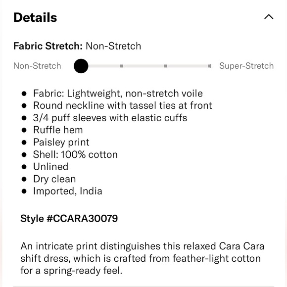 Cara Cara Kavita Dress - Size Small - Picture 8 of 8